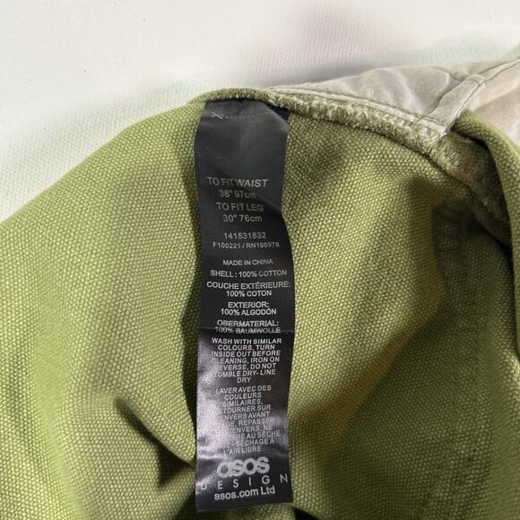 y2k jeans size 38x30 Skater baggy Workware Green - Picture 7 of 8